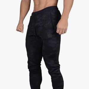 YoungLA Men's Dark Black Camo Joggers